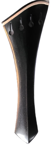 Viola tailpiece-"Schmidt harp style"-Ebony-white saddle