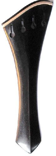 Viola tailpiece-"Schmidt Harp Style"-Ebony-White saddle-Hollow- 135mm
