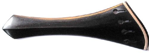 Viola tailpiece-"Schmidt Harp Style"-Ebony-White saddle-Hollow- 135mm