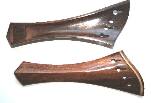 Violin tailpiece-"Schmidt Harp-style"-Tetul-white saddle-hollow
