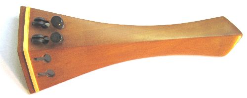 Viola tailpiece-Hill-"Schmidt" model- Boxwood-white saddle-2 tuner