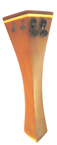 Violin tailpiece-Hill-"Schmidt tailpiece"-Boxwood-white saddle-2 tuners