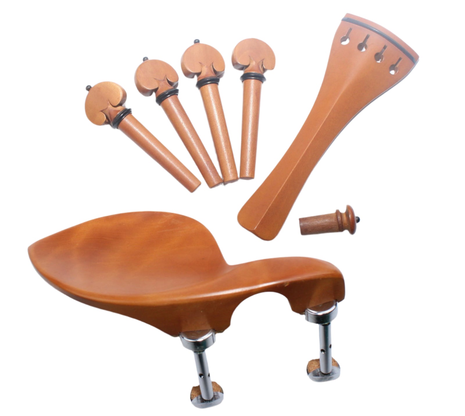 Viola Fitting Set-Boxwood-Ebony Trimmed