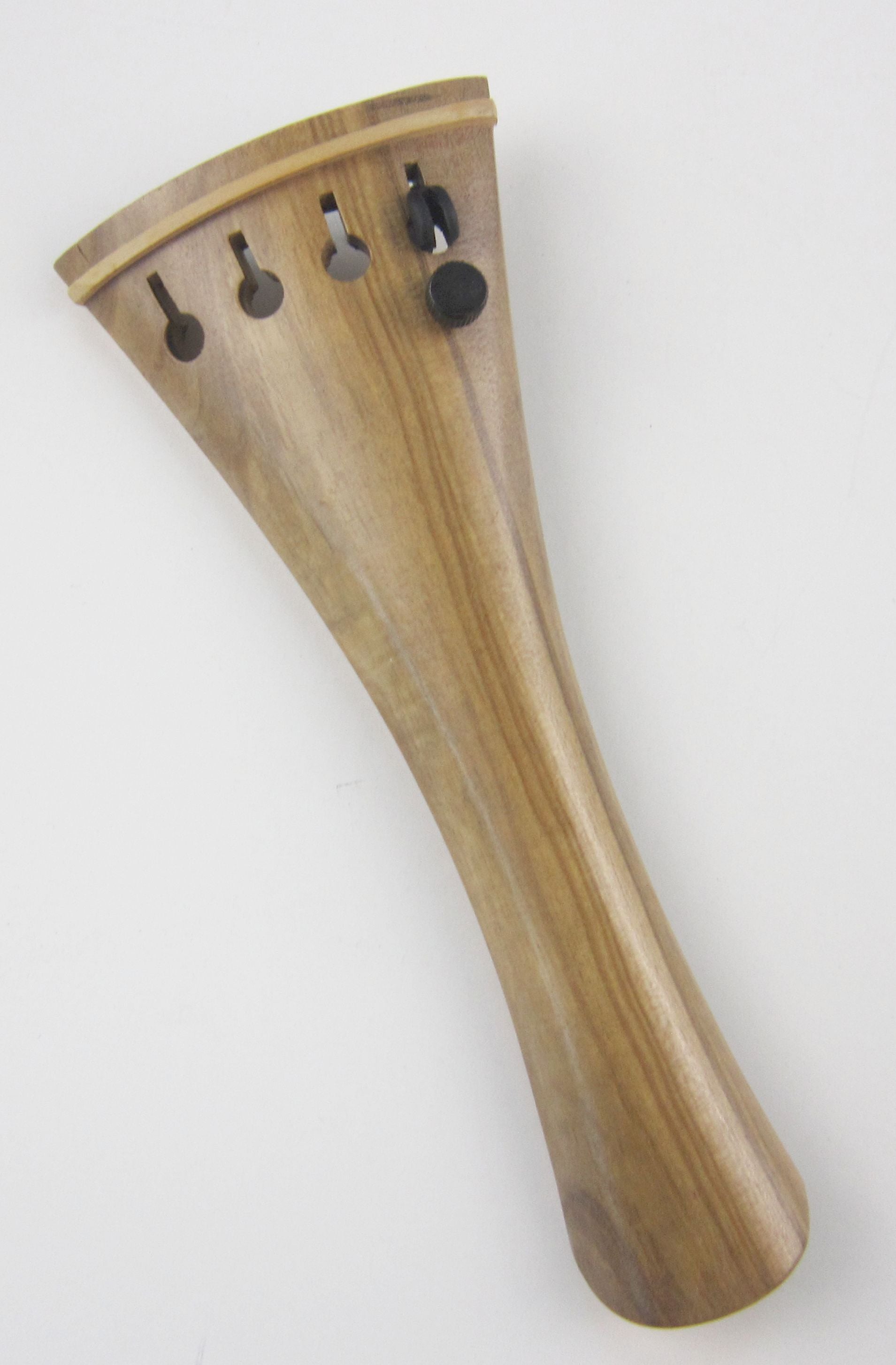 Viola tailpiece-French-Olive-white saddle-1 carbon tuner-125mm