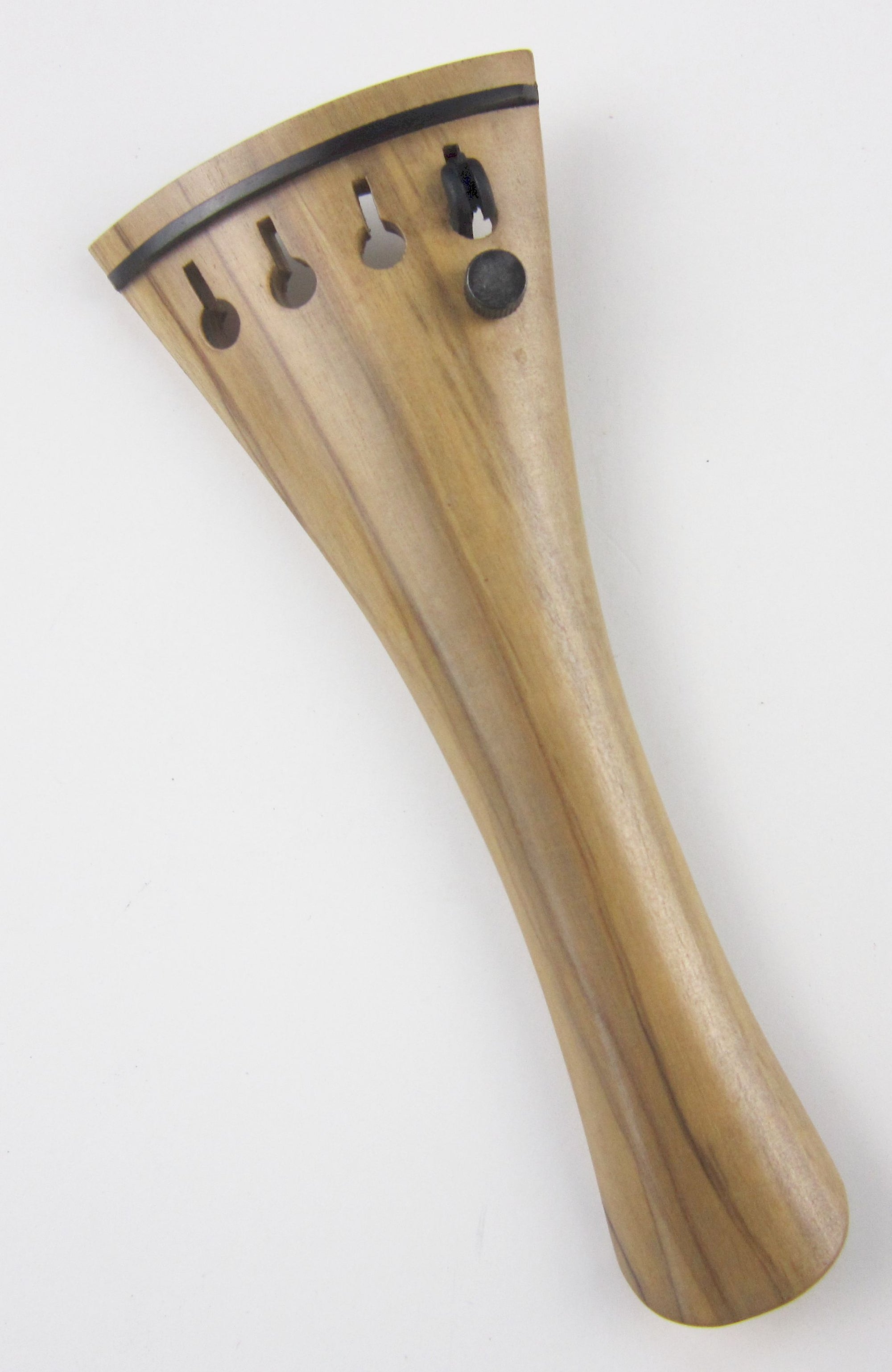 Violin tailpiece-"French Schmidt"-Italian olive-1 removable tuner-110mm