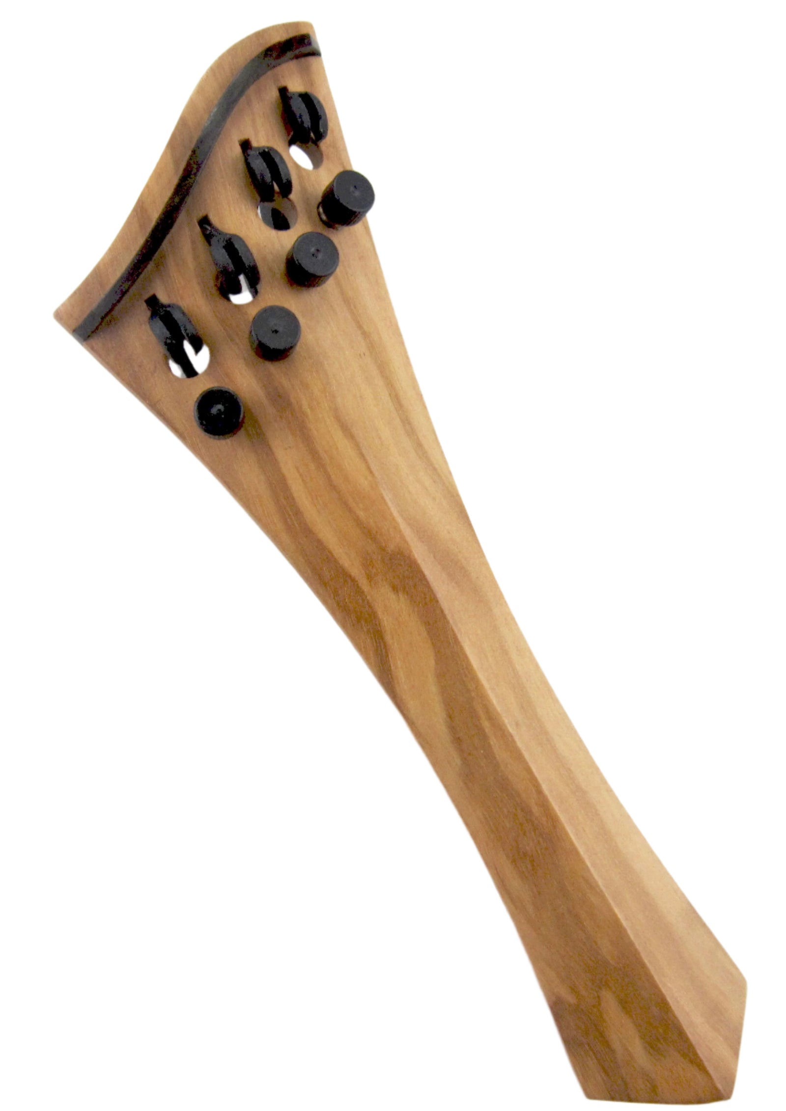 Viola Tailpiece-"Harp"-Olive-4 tuners-135mm