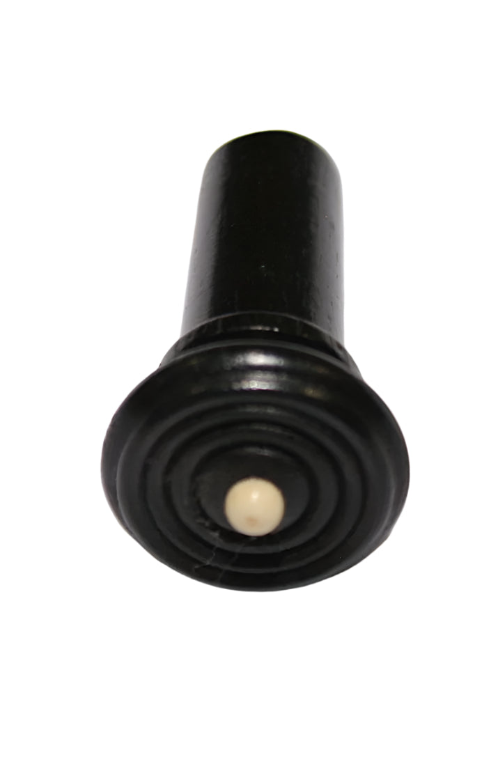Violin Endpin-Flat Hill-Ebony-White pin