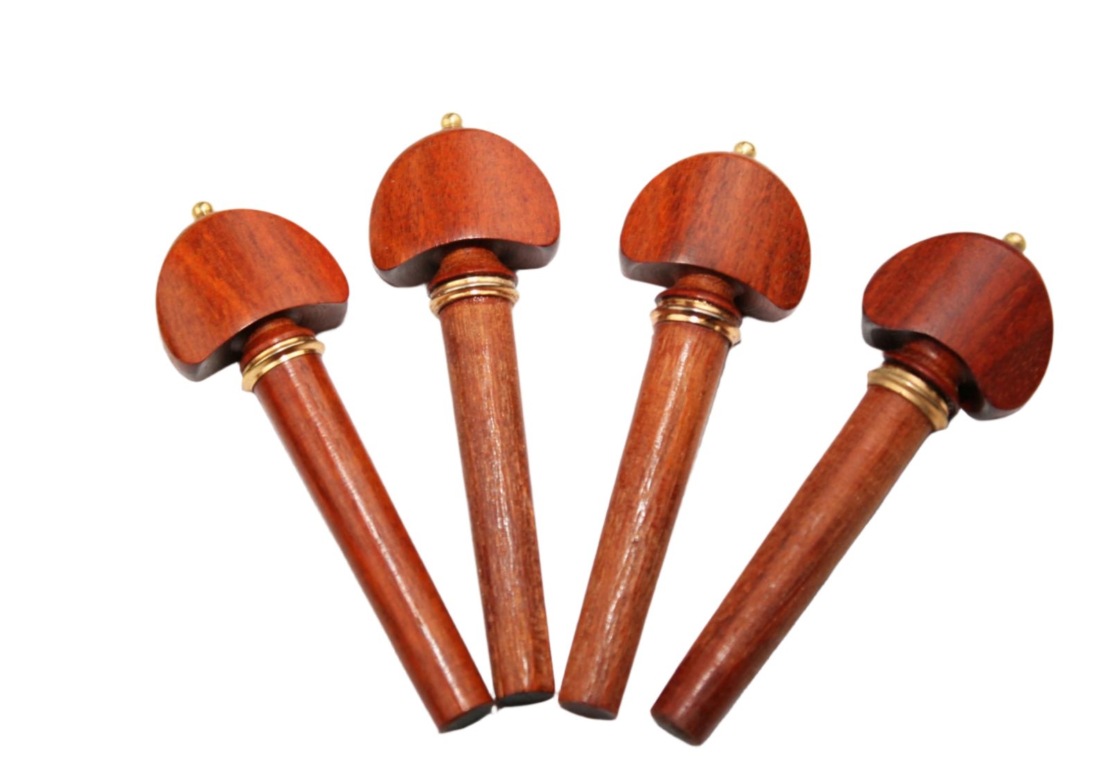 Violin Pegs-Hill-Pernambuco-Gold trimmed