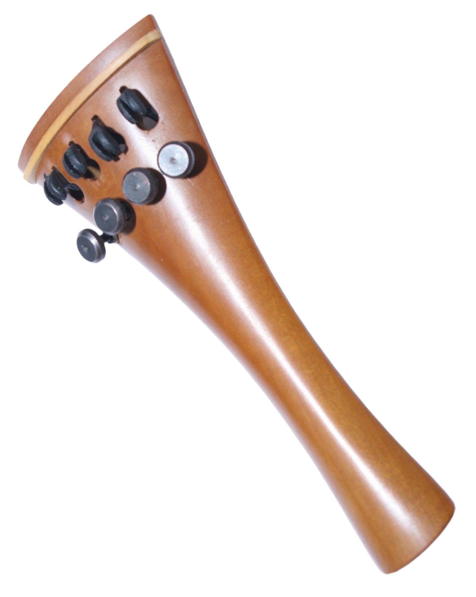 Violin Tailpiece-French-Boxwood-White saddle-4 tuners-110mm