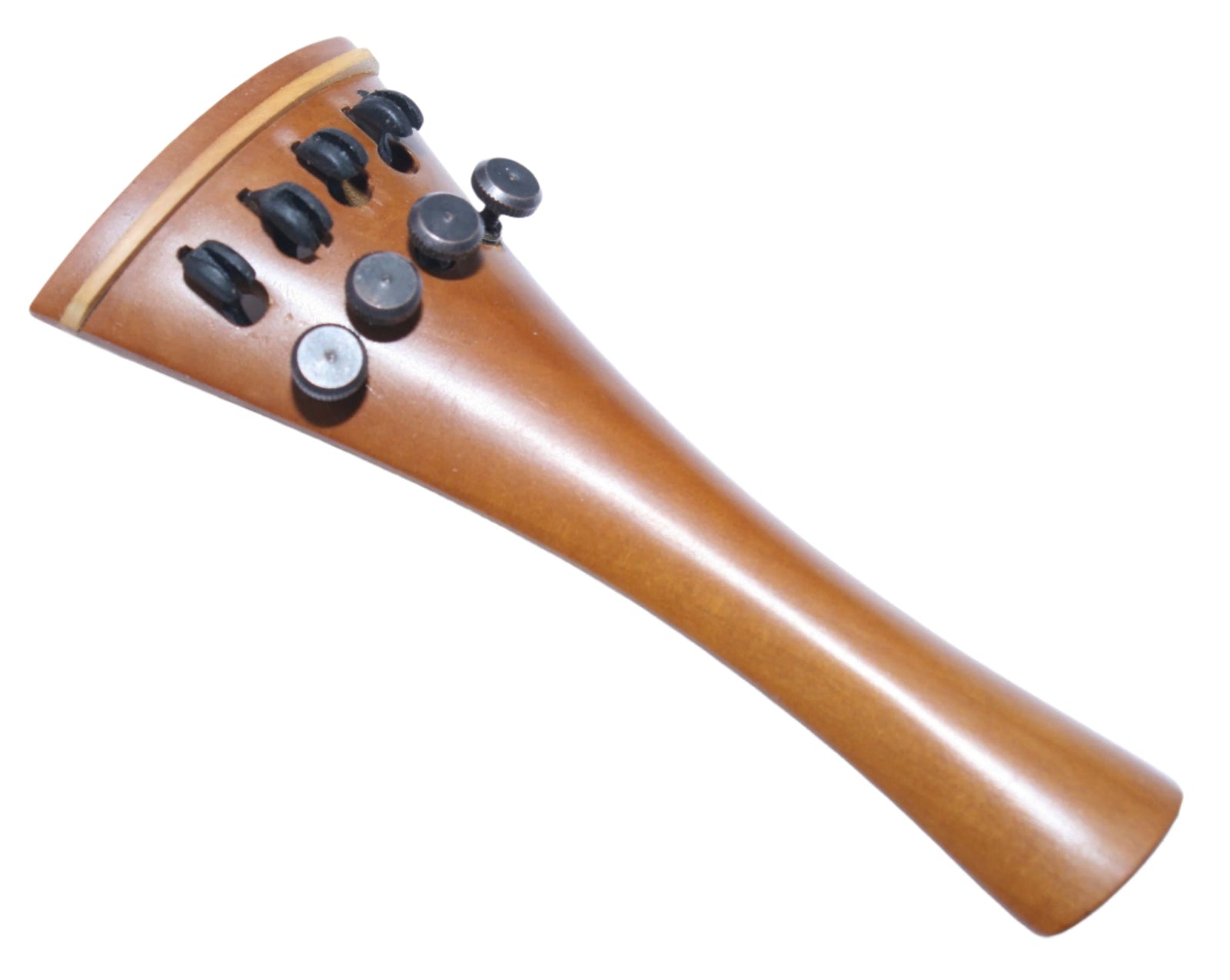 Violin Tailpiece-French-Boxwood-White saddle-4 tuners-108mm