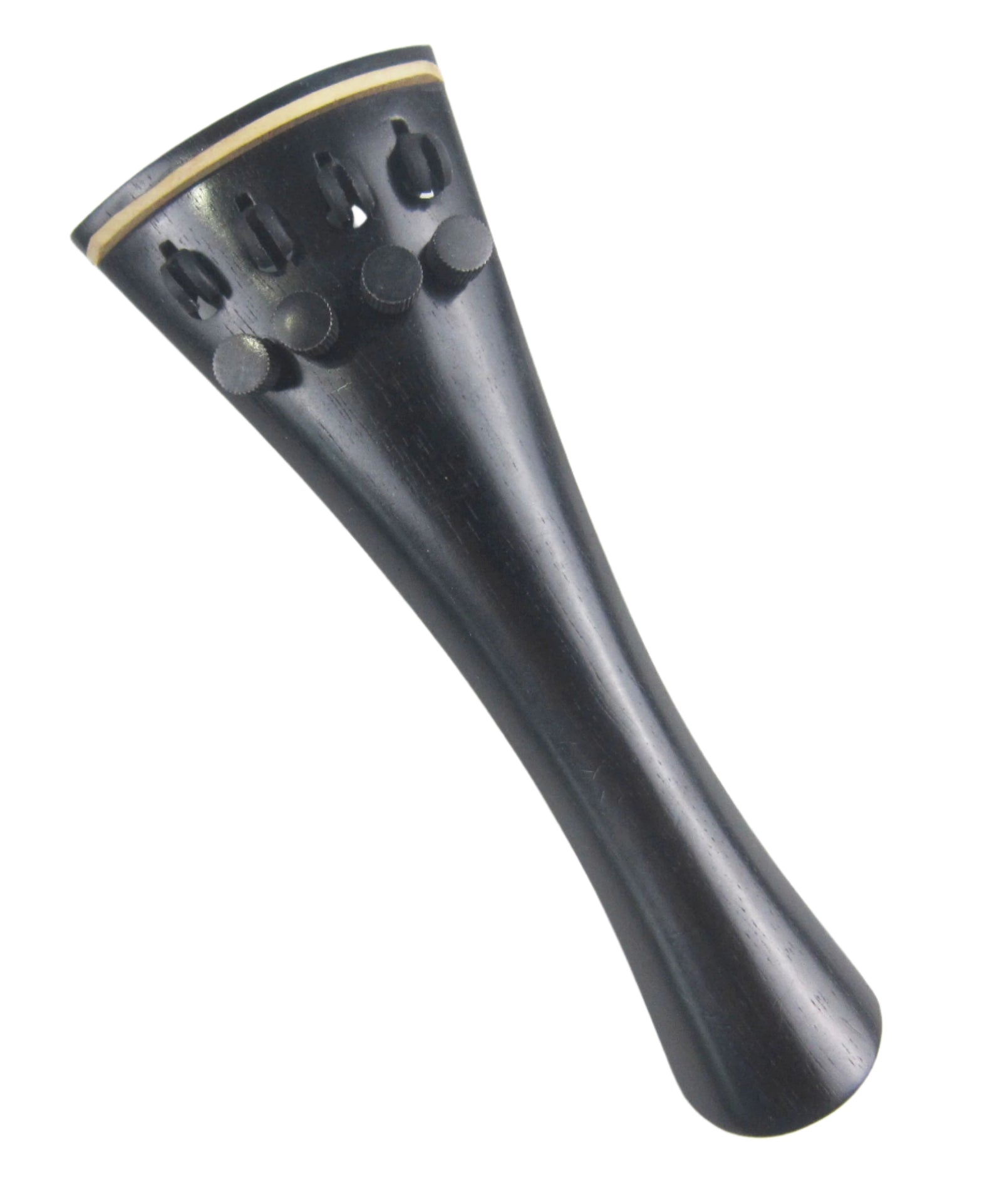 violin Tailpiece-French-Ebony-white saddle-4 tuner-114mm