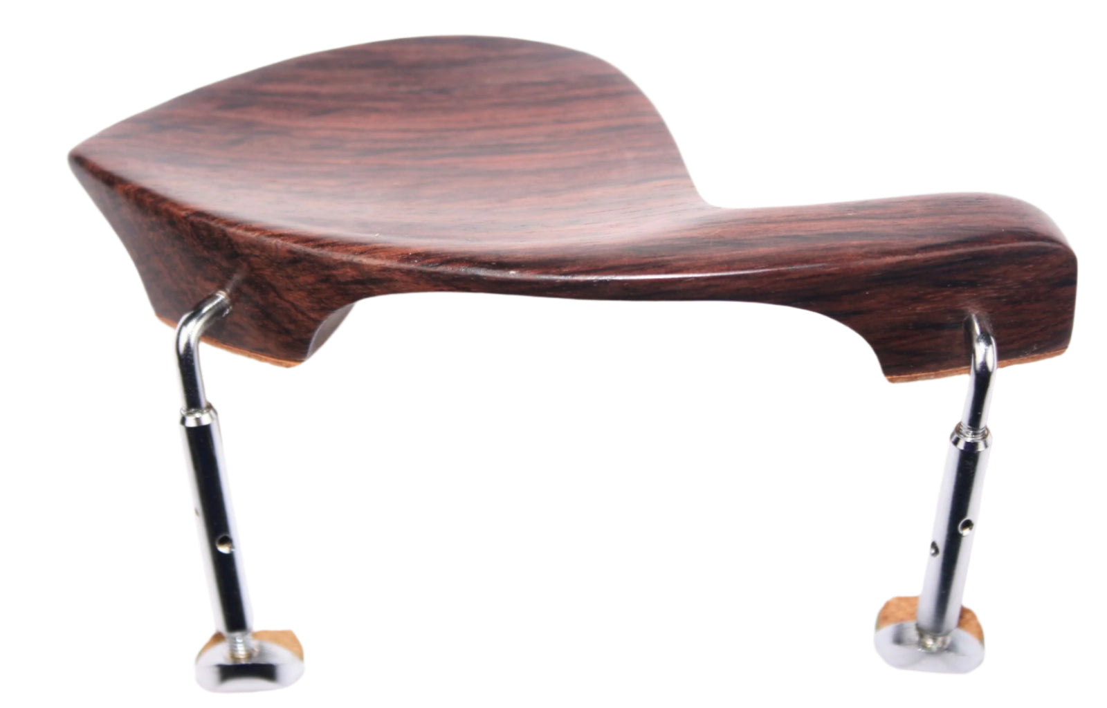 Violin Chinrest-Zino-Rosewood-Semi Hill Chrome